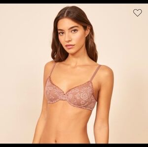 Reformation x Cosabella Sophia Underwire Bra‎ Praline sz 32C NWT